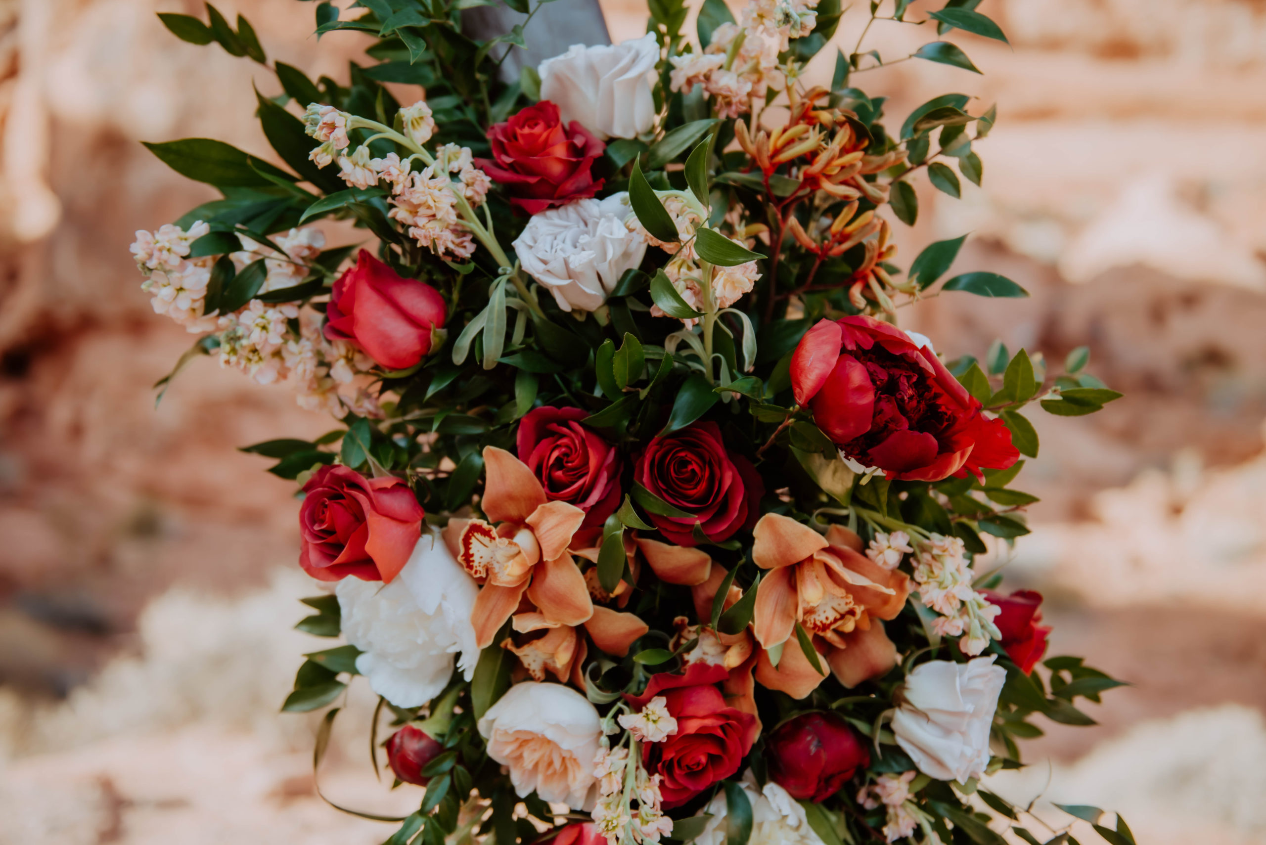 Bohemian Roses on Arch Florals 