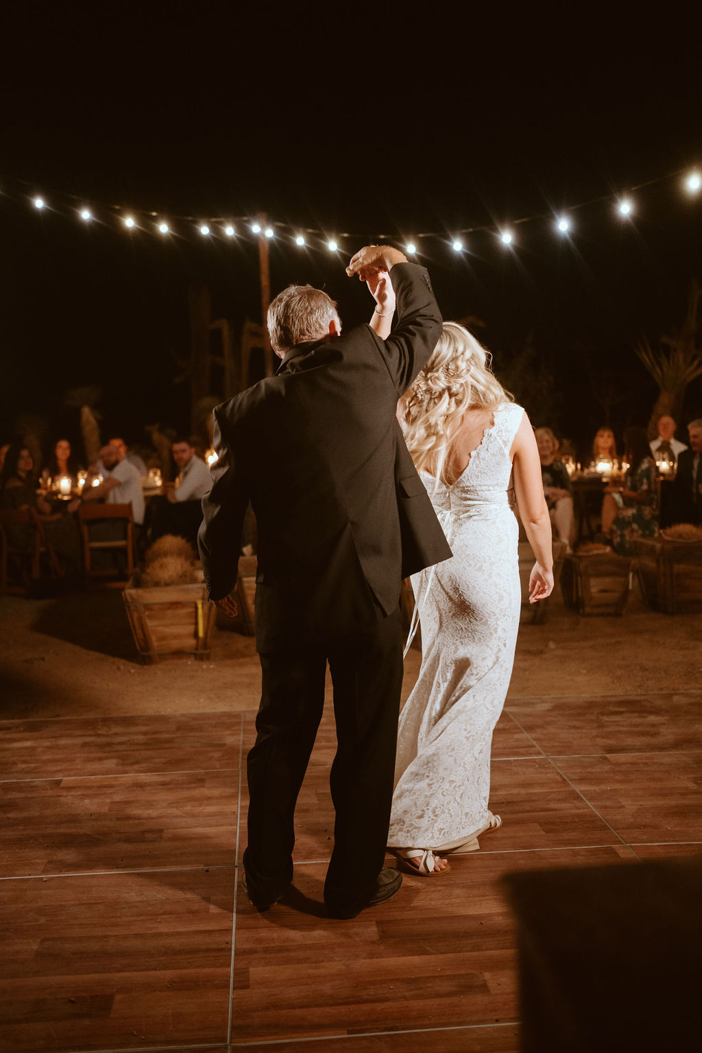 Father-Daughter Dance during Wedding Reception 