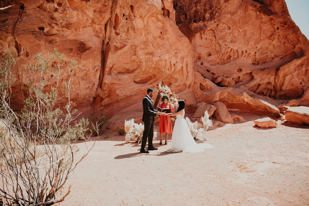 Valley of Fire Ceremony Location with Triangle Arch 