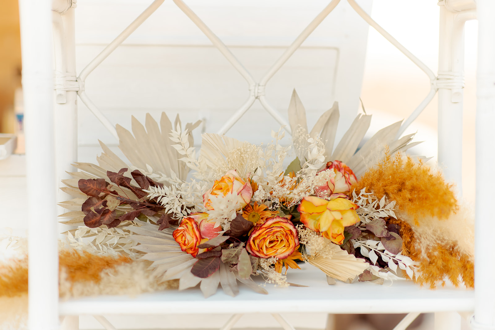 Boho Florals for Dry Lake Bed Micro-Wedding