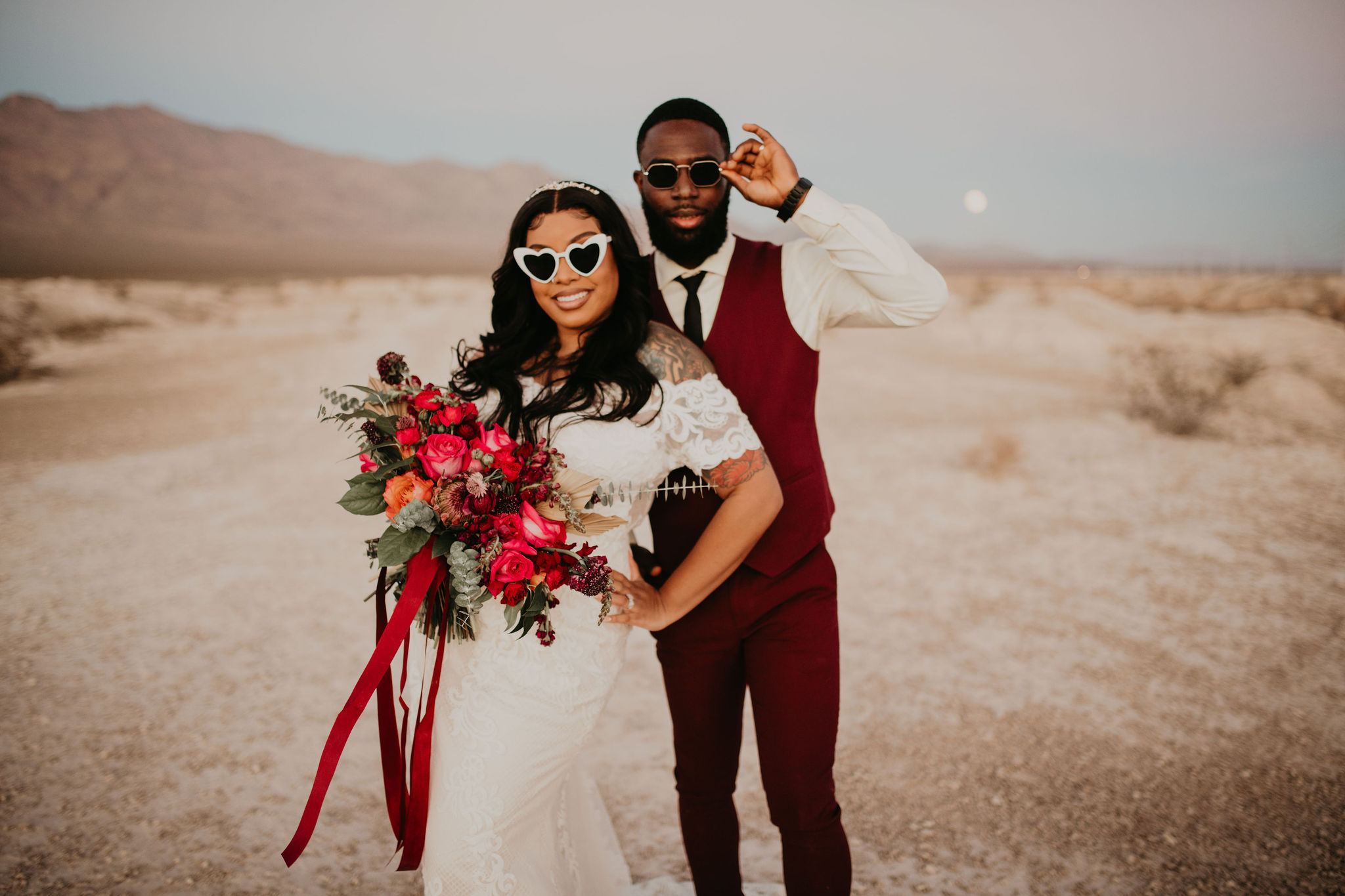 Newlyweds in Las Vegas 