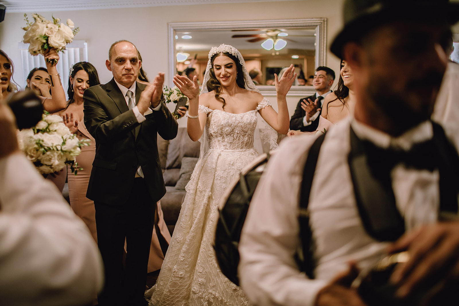 Bride Dancing to Lebanese Zaffe before going to Ceremony 