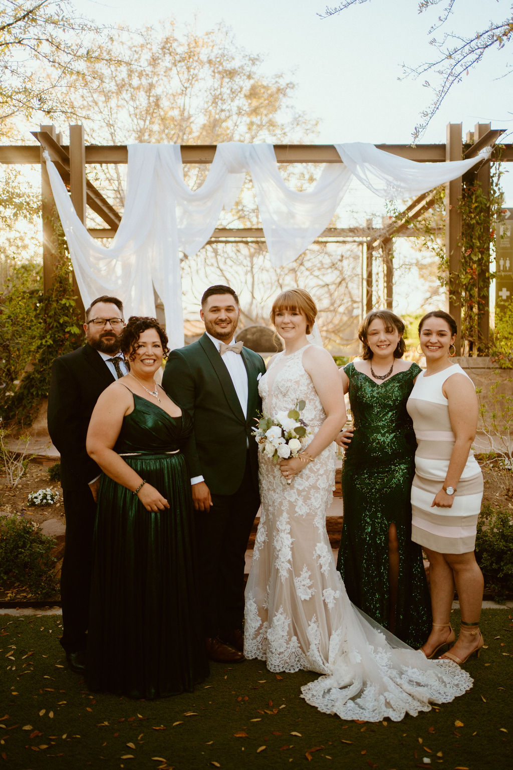 Family photos for Springs Preserve Greenery Elopement