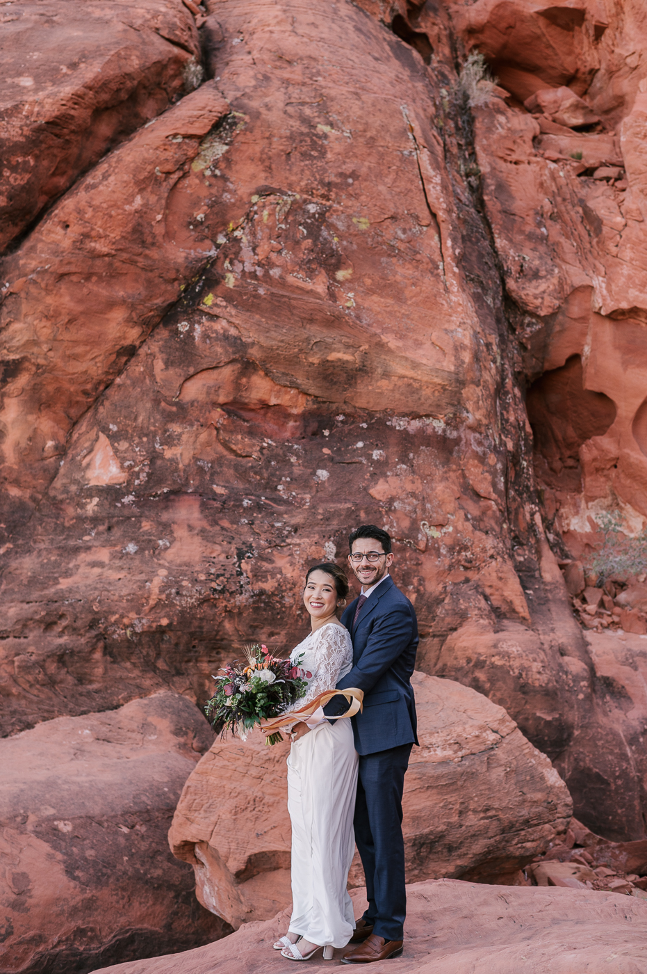 Newlyweds pose as Mr. and Mrs. in Ash Springs, Las Vegas