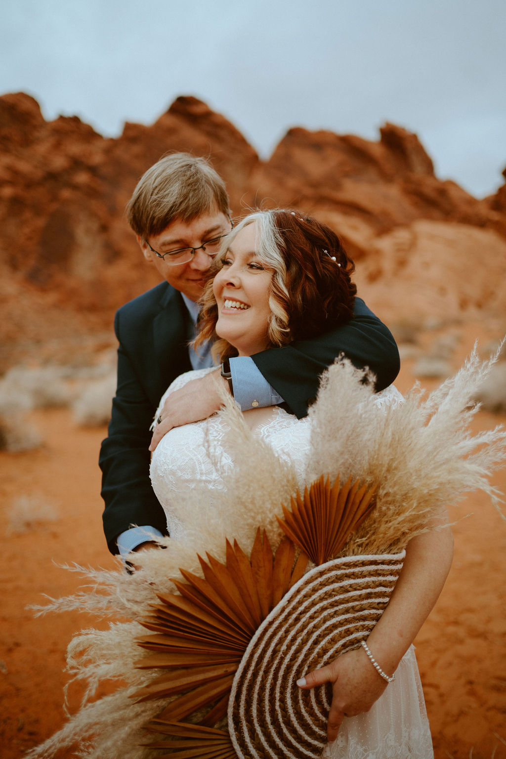 Newlyweds enjoying time in peaceful desert after eloping 