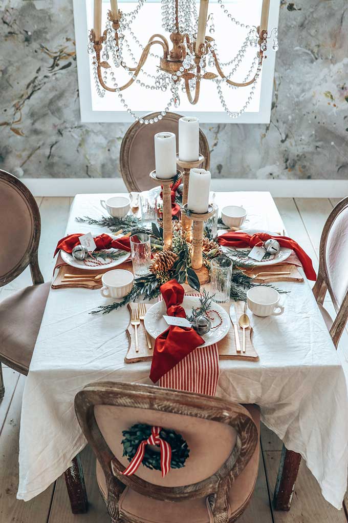 How to Style the perfect Holiday Table! Modern farmhouse Christmas table setting