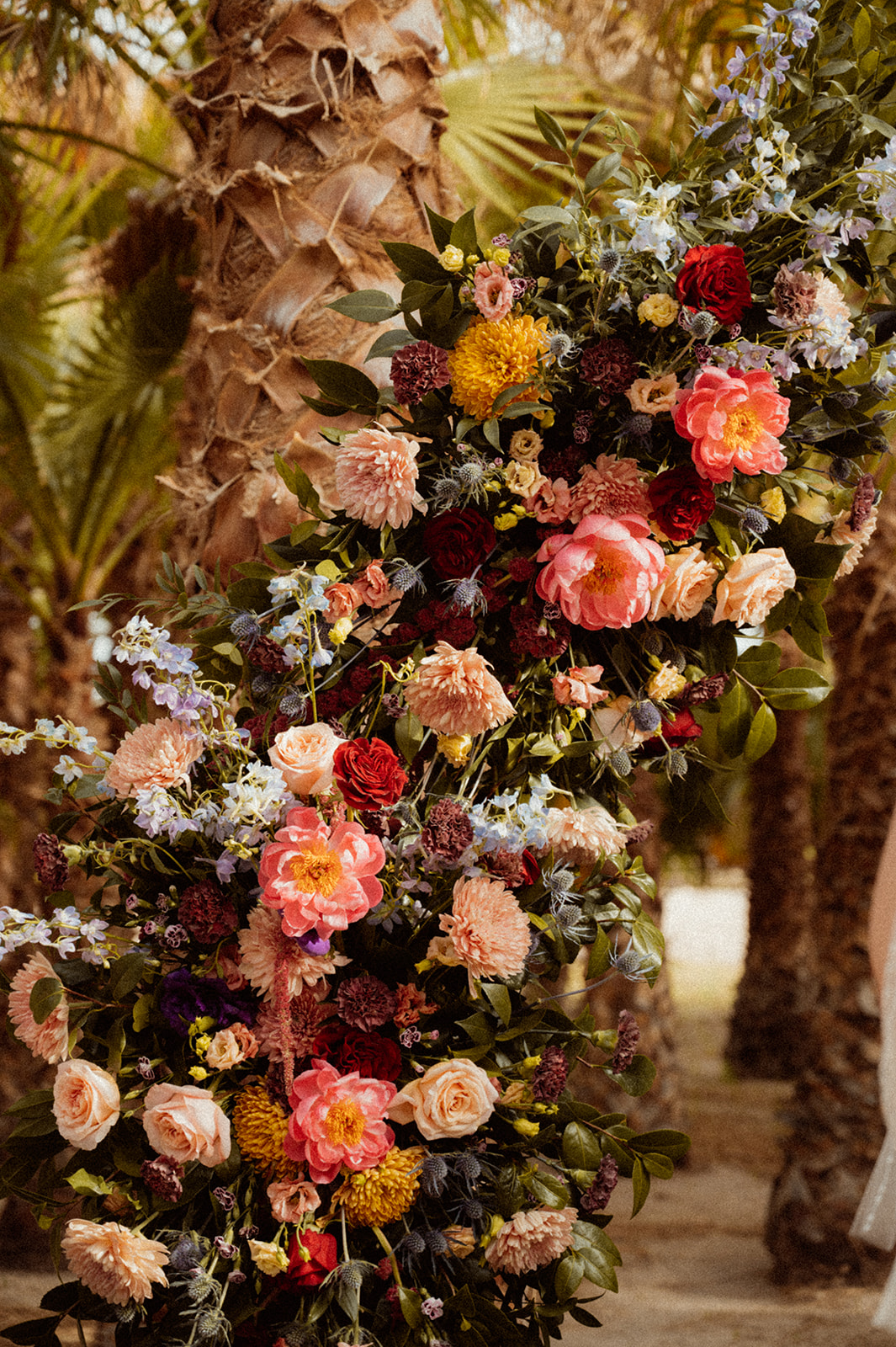 Bold Jewel Toned & Iconic Wedding Arch Florals 