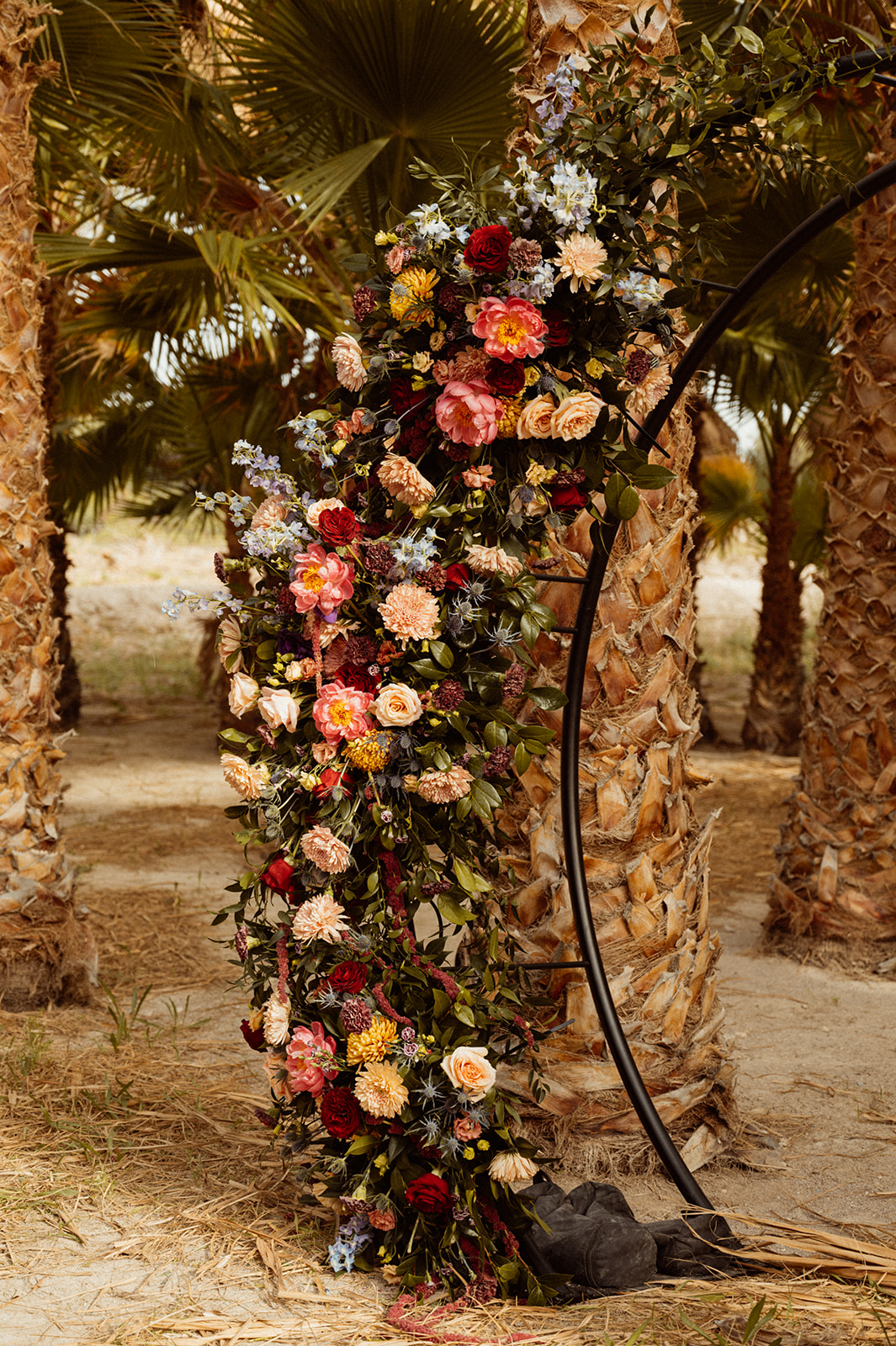 Bold Jewel Toned & Iconic Wedding Arch Florals 