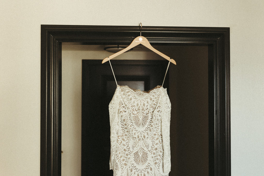 The brides wedding dress from grace loves lace 