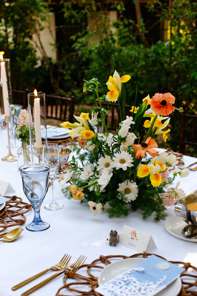 The Ultimate Garden Party Wedding: Your Dream Day Blossoms Here! Vibrant floral centerpiece for reception table 