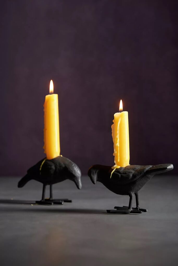 Crow Candle Holders 