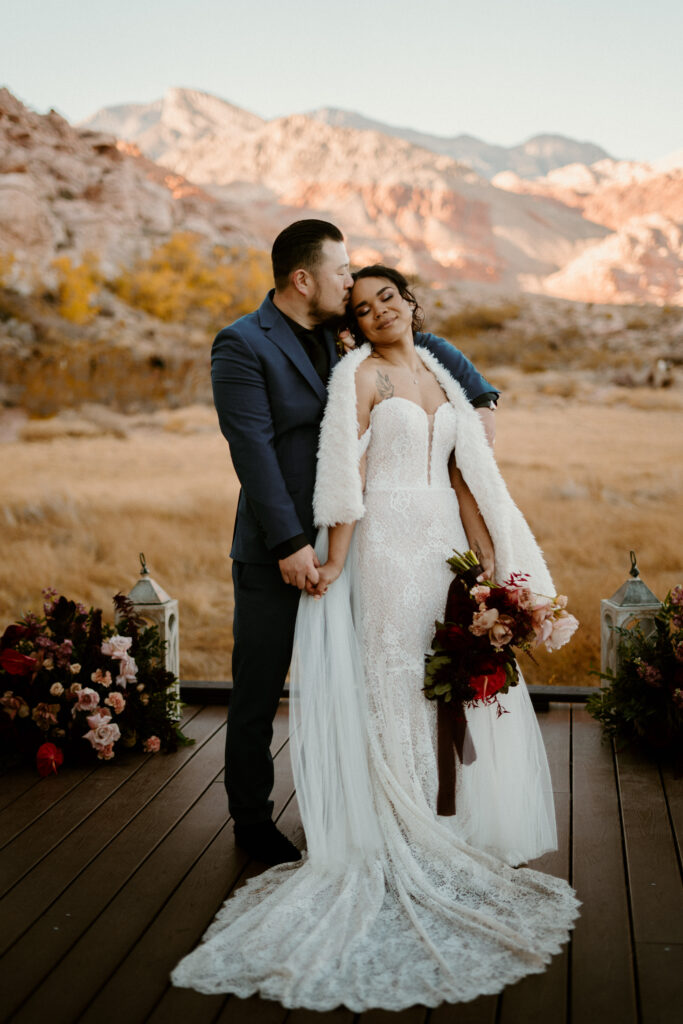 Fall in Love: 7 Best Places to Get Married in the Fall of 2024. Newlyweds at Red Rock Canyon 