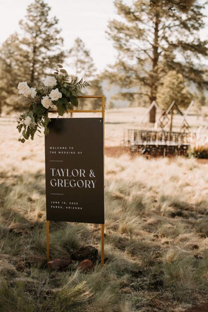 10 Must-Have Wedding Signs for Your Big Day. Black Welcome Sign 
