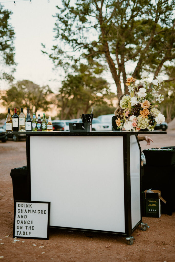 10 Must-Have Wedding Signs for Your Big Day. Drink Champagne and Dance on the Table Wedding Sign 