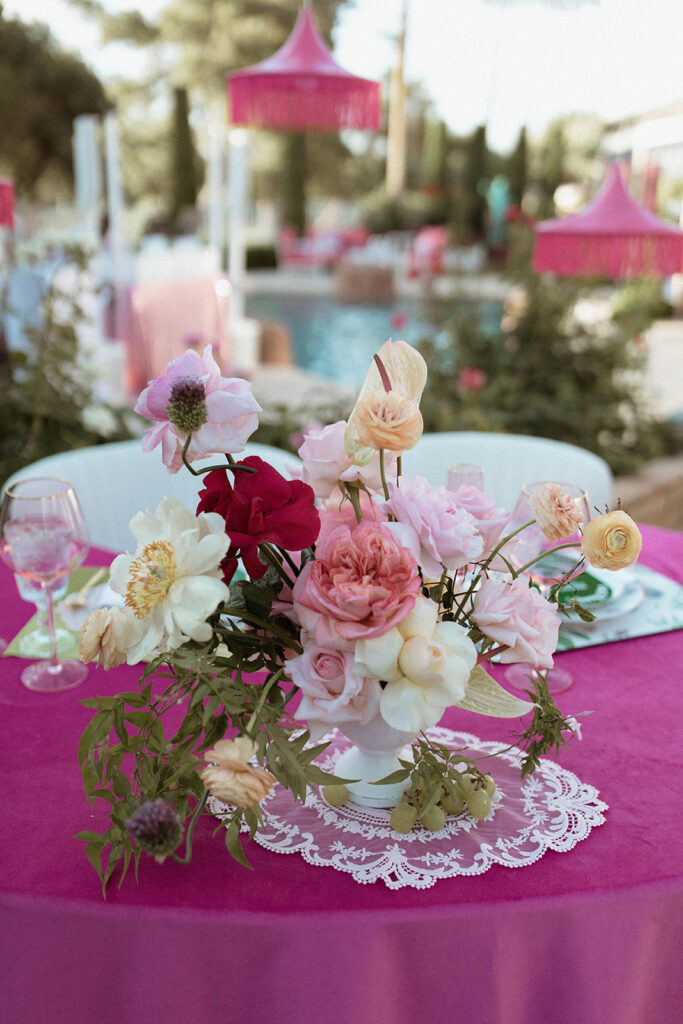 Spring 2024 Wedding Trend: Maximalism. Sweetheart Table set up 