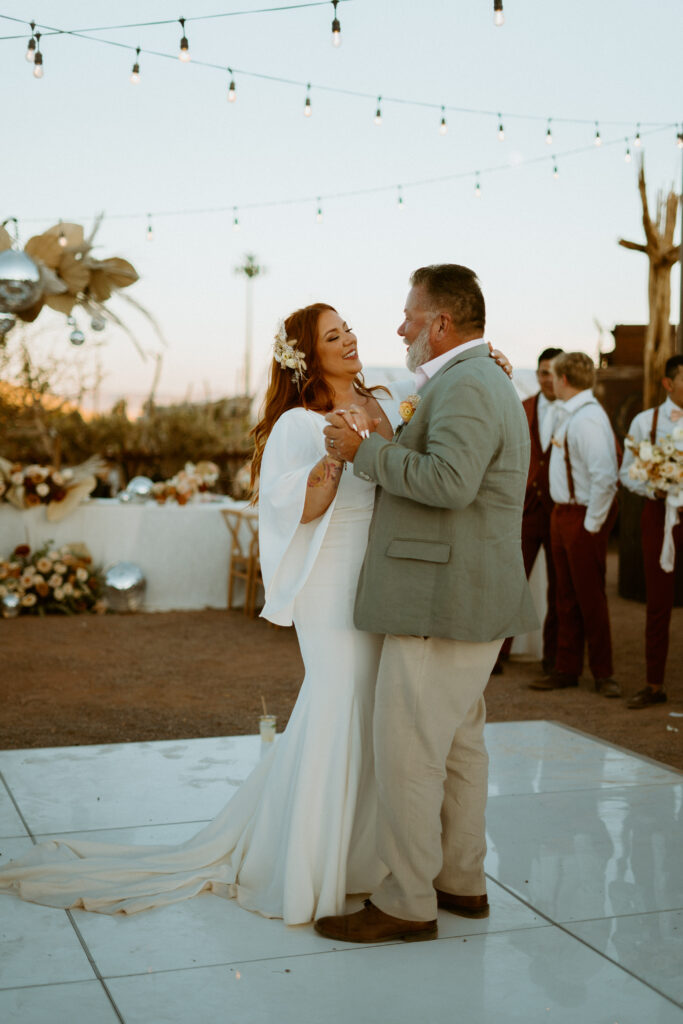 Bride dancing with father 