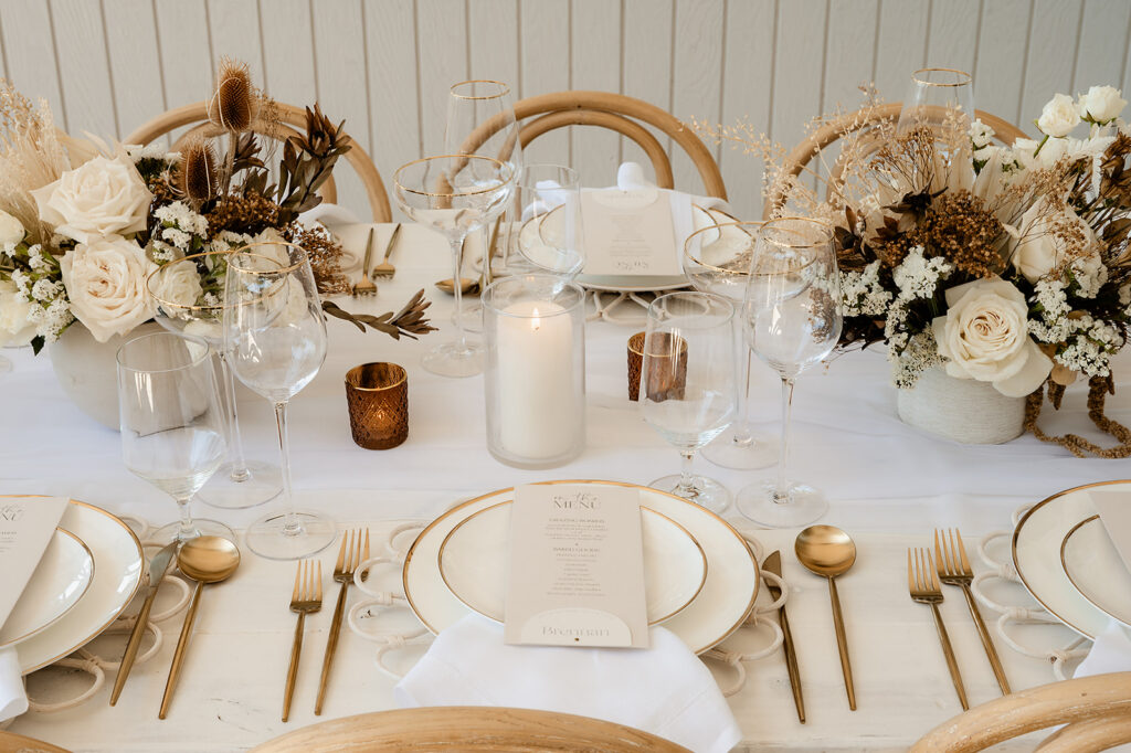 Yosemite Micro-Wedding: Why Intimate Celebrations are a Vibe. Reception place setting 