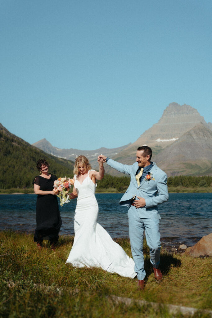 Glacier National Park Wedding, Niki Day Creative they are married