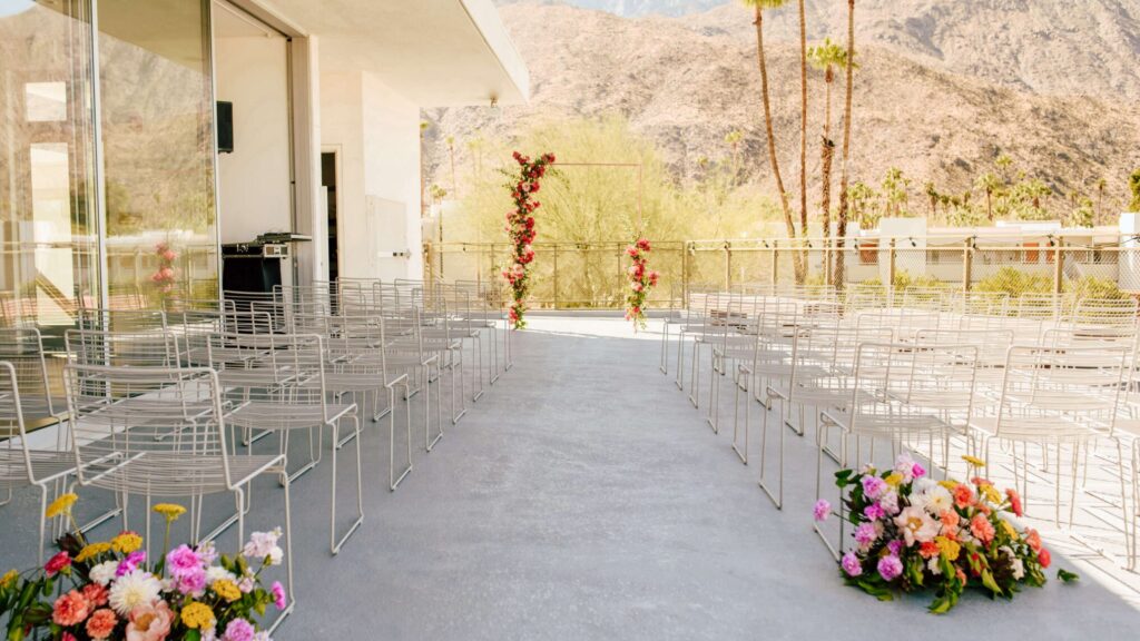 wedding ceremony photos from Ace Hotel in Palm Springs