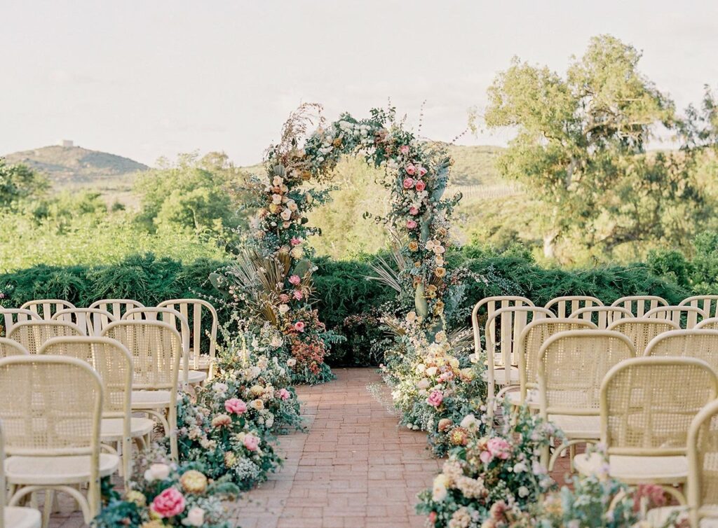 photo of reception at a california wedding venue by the beach