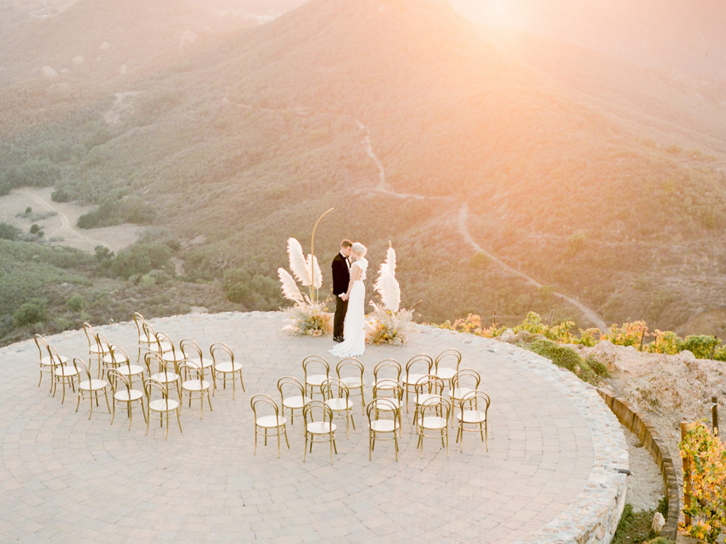 photo of couple at a california wedding venue by the beach