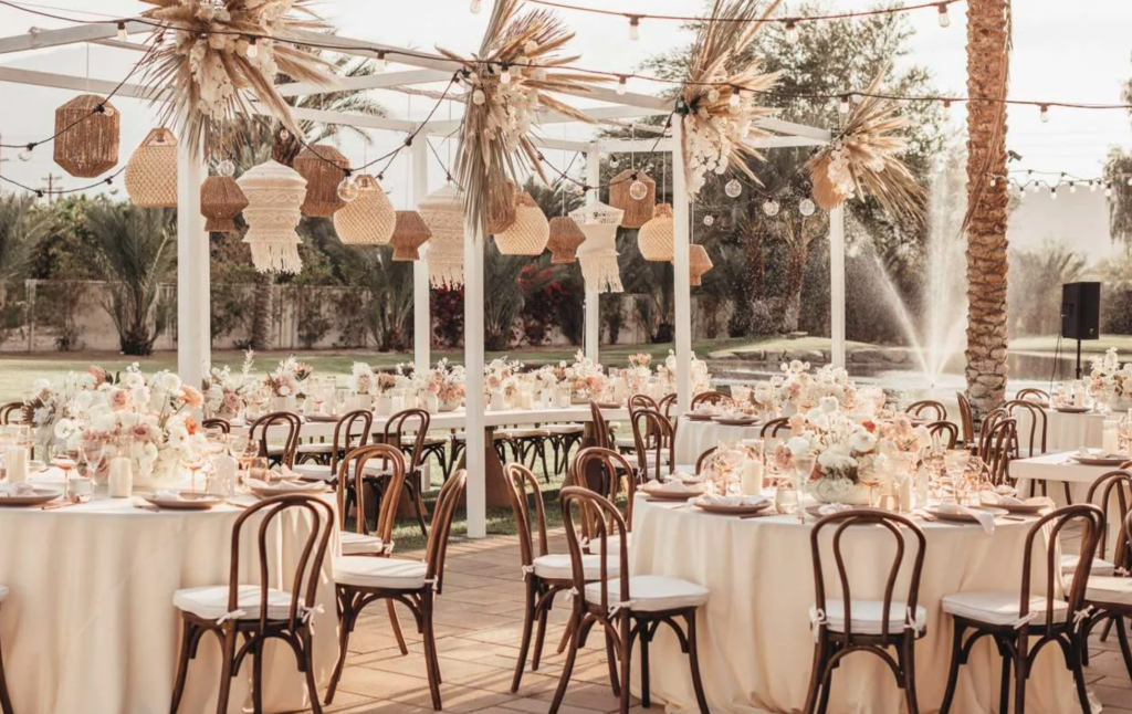 photo of reception space from the best california wedding venues