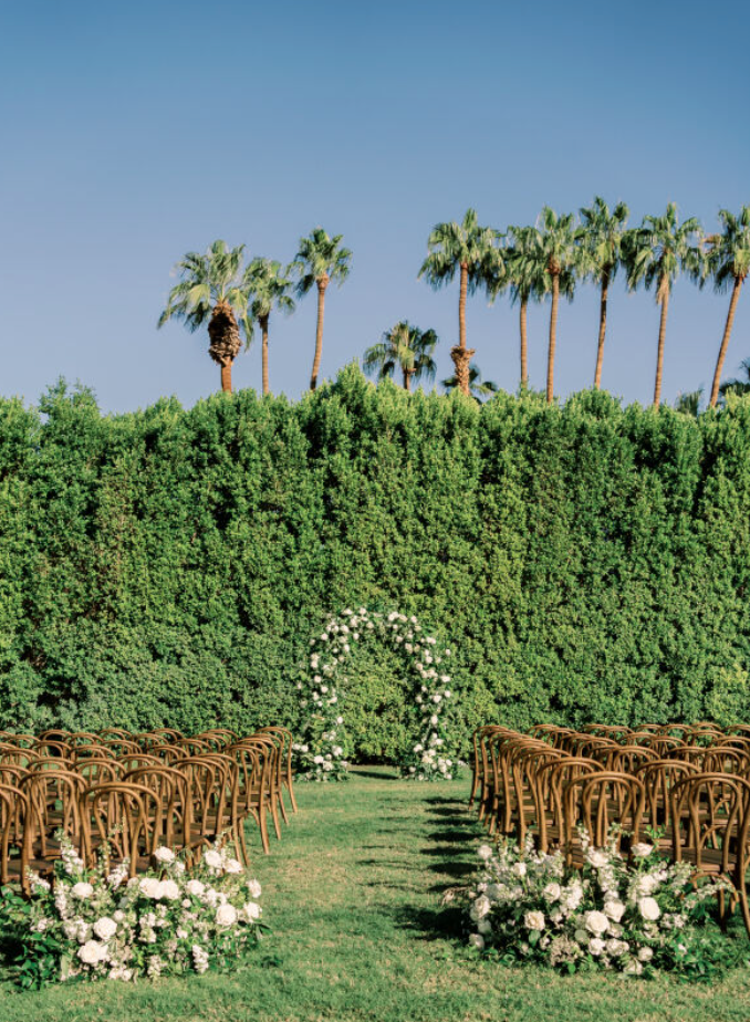 wedding ceremony photos from Villa Royale