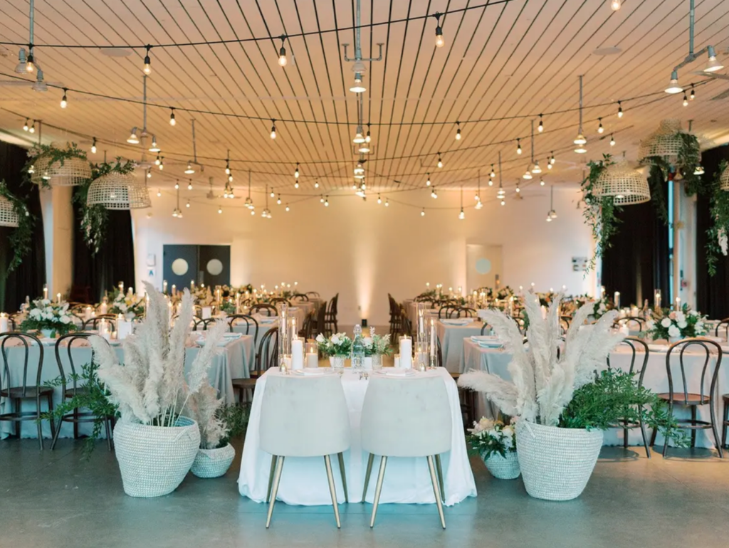 photo of reception space from the best california wedding venues