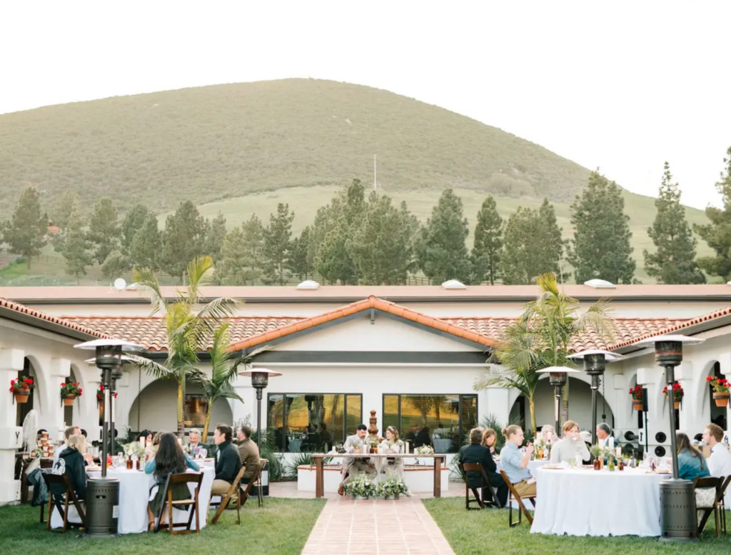 photo of reception space from the best california wedding venues