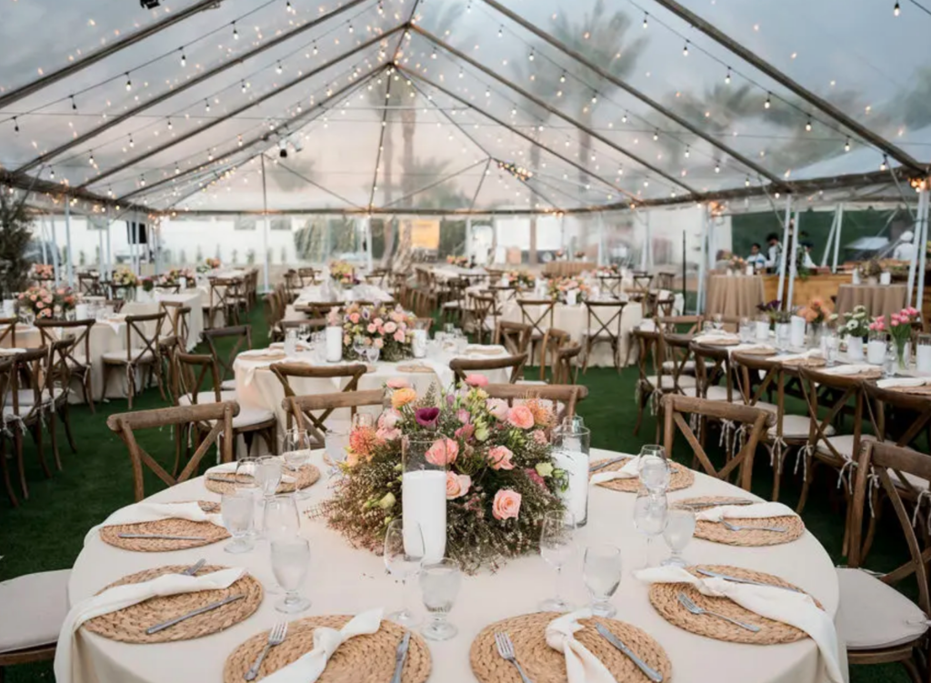 photo of reception space from the best california wedding venues