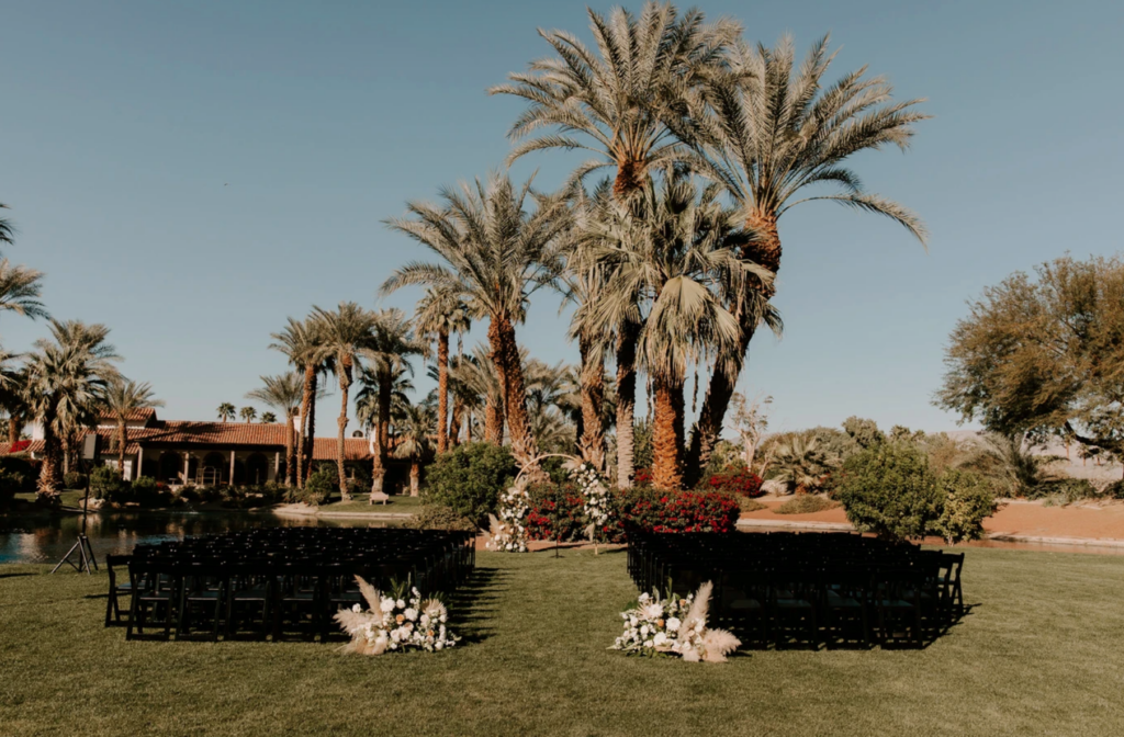 photo of a european style wedding venue in california