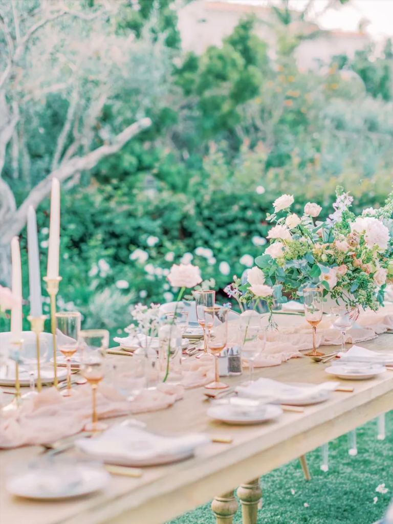 photo of reception at a california wedding venue by the beach