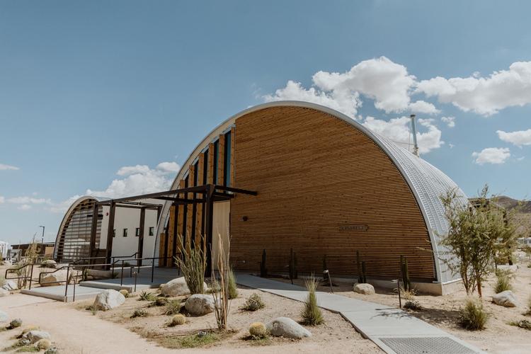 outdoor desert elopement space at AutoCamp Joshua Tree