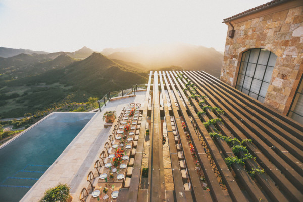 photo of reception at a california wedding venue by the beach