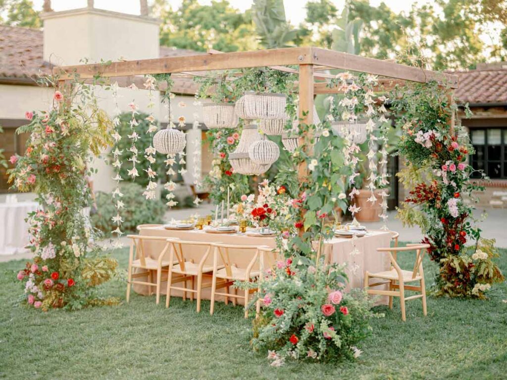 photo of reception at a california wedding venue by the beach