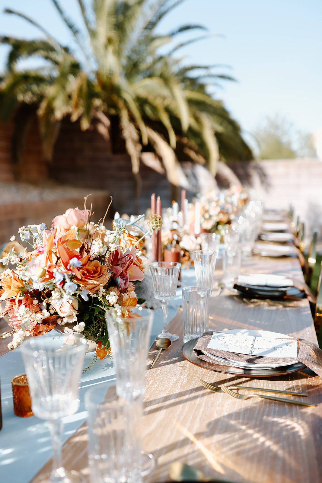 Thanksgiving dinner tablescape ideas created by Ember and Stone events