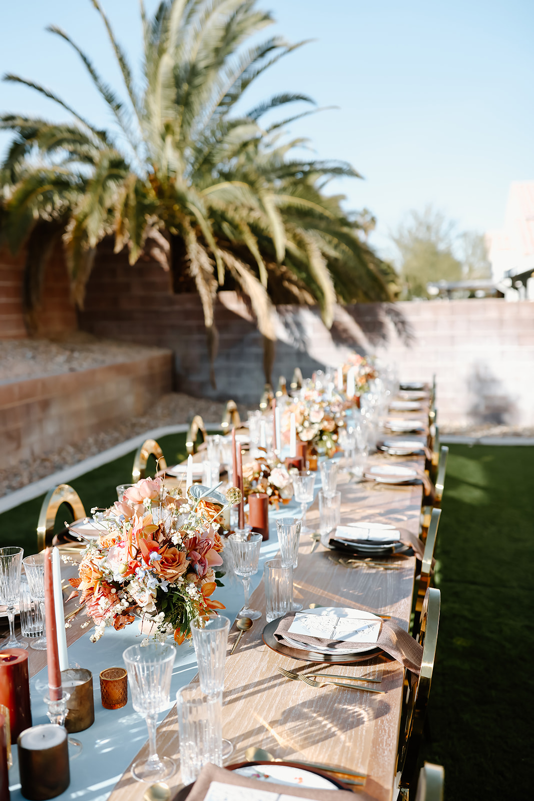 Thanksgiving dinner tablescape ideas created by Ember and Stone events