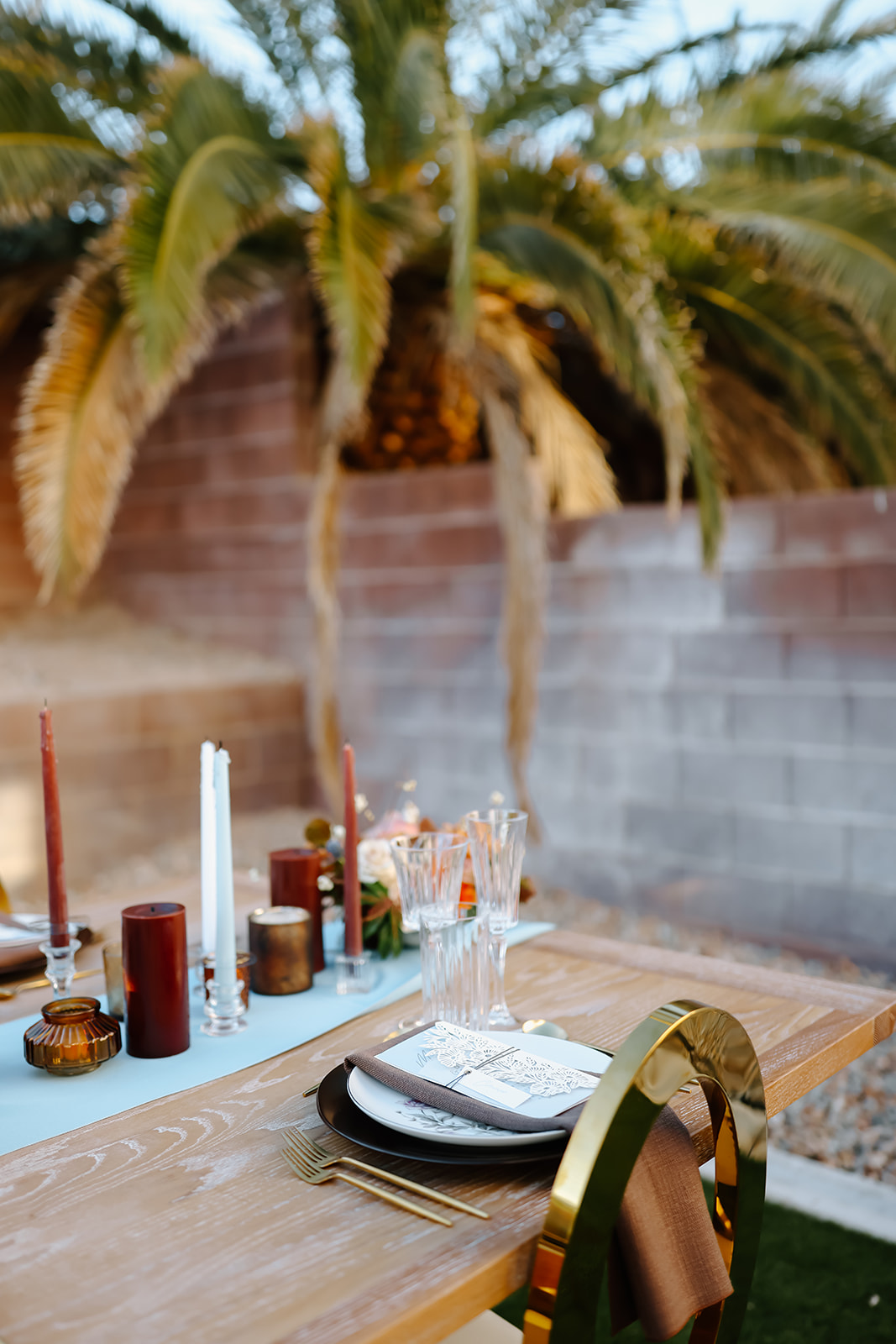 Thanksgiving dinner tablescape ideas created by Ember and Stone events